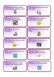Mixed tense questions cards 2