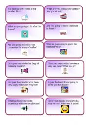 Mixed tense question cards 3