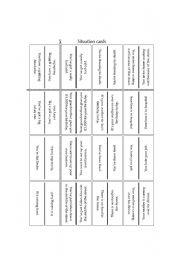 English Worksheet: Activities