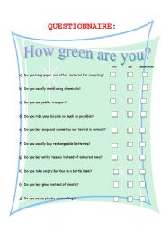 HOW GREEN ARE YOU???
