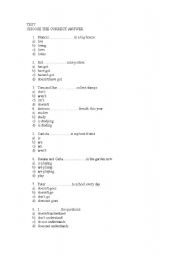 English Worksheet: EXAM