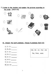 English worksheet: A test 