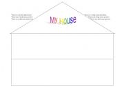 English worksheet: My house