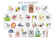 English Worksheet: The alphabet