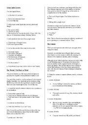 English Worksheet: punctuation and capitalization