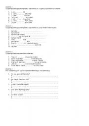 English worksheet: To be 