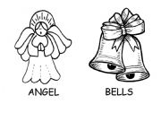 English Worksheet: Christmas falsh cards part 2