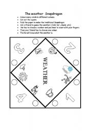 English Worksheet: Weather Snapdragon