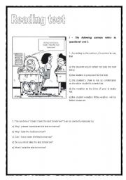 English Worksheet: Reading Test 4