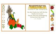 THANKSGIVING DAY CARD