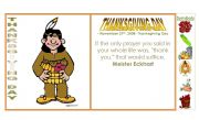 English Worksheet: THANKSGIVING DAY CARD