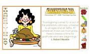 English Worksheet: THANKSGIVING DAY CARD