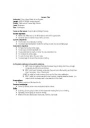 English Worksheet: Process writing