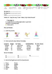 English Worksheet: Sport lesson