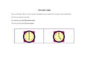 English Worksheet: telling time