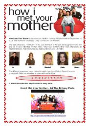 English Worksheet: HOW I MET YOUR MOTHER_video lesson