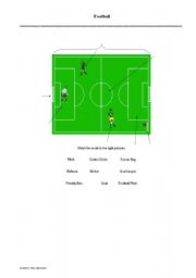 English Worksheet: Football Pitch