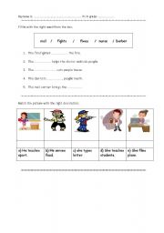 English worksheet: Family Activities