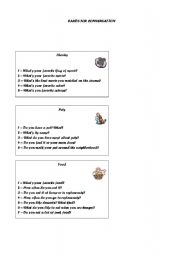 English Worksheet: CARD FOR CONVERSATION