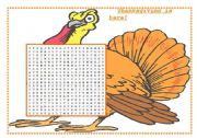 English Worksheet: THANKSGIVING IS HERE!