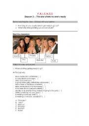 English Worksheet: Video Activity - Friends