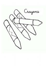 English worksheet: Crayons