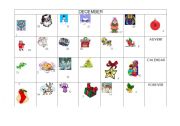 English worksheet: Advent Calendar Forever