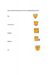 English worksheet: Prepositions