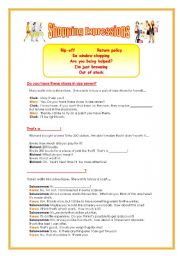 English Worksheet: Shopping expressions