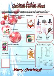 English Worksheet: Christmas fashion week