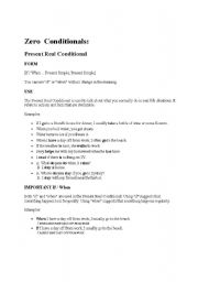 English Worksheet: Conditionals