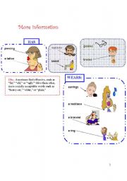 English Worksheet: physical description - part 02