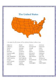 English Worksheet: The United States