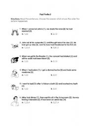 English Worksheet: Past Perfect tense