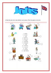 English Worksheet: Jobs