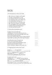 English Worksheet: Song - Lemon Tree 