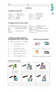 TEST FOR STARTER STUDENTS- two pages-Row 1 and 2