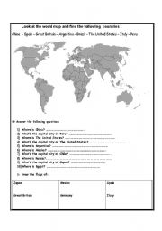 English worksheet: paper work