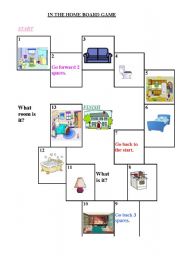 English worksheet: In the home board game
