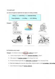 English worksheet: exam