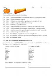 English worksheet: Halloween Party