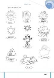 the weather esl worksheet by bella26