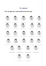 English Worksheet: English alphabet