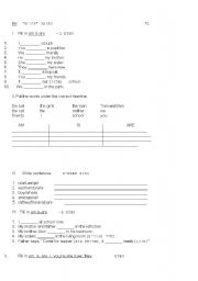 English Worksheet: The Verb To Be