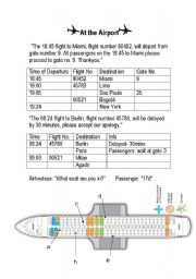 English Worksheet: At the airport