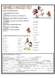 ADVANCED HANDOUT TEST 3