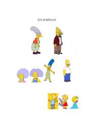 English Worksheet: The simpsons