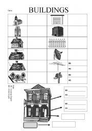 English worksheet: buildings