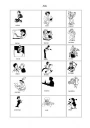 English Worksheet: jobs with pictures