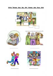 English worksheet: PEOPLE